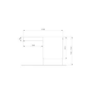 Height Adjustable Kitchen Island Granberg Centerlift 6490 - Image 3