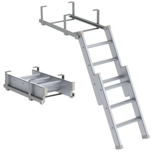 Extendable ladder for baby changing table