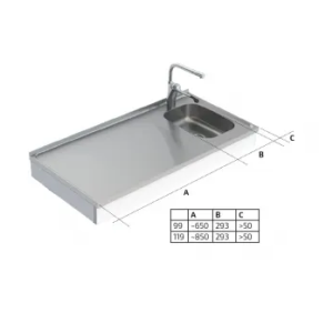Wall Mounted Motorised Height Adjustable Mini Kitchen 6300-ESF - Image 5