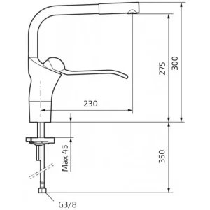 Mixer tap Granberg 60211 Excl. dishwasher shut off - Image 3